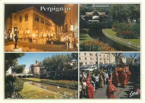 Postcard France pays Catalan Perpignan