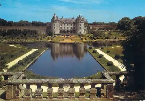 Postcard France Charente chateau de la Roche Courbon 1984