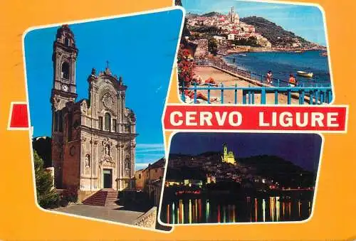 multi view Postcard Italy Cervo Ligure