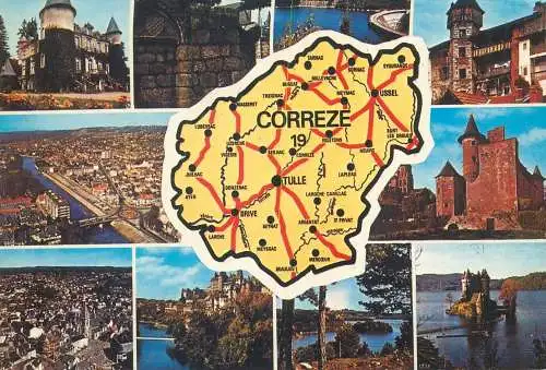 Postcard France Corrèze > Ussel multi view