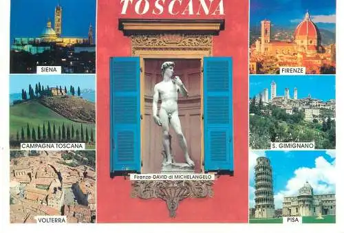 Postcard Italy Toscana diverse aspecte