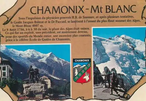 Postcard France Haute Savoie > Chamonix-Mont-Blanc 1988