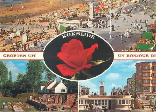 Postcard Belgium Koksijde multi view