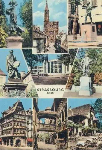 Postcard France Strasbourg multi view