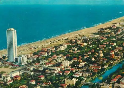 Postcard Italy Cesenatico aerial view
