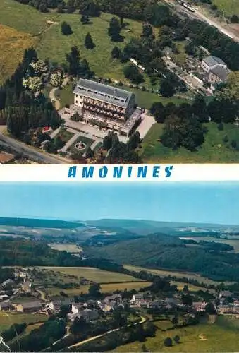 Postcard Belgium Amoines aerial view