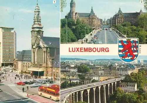 Postcard Luxembourg multi view