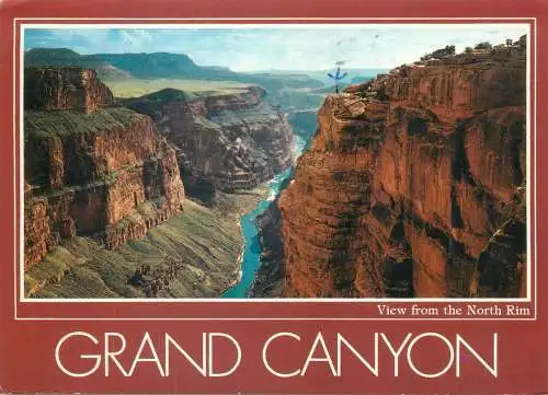 Postcard USA Grand Canyon AZ  view from the North Rim