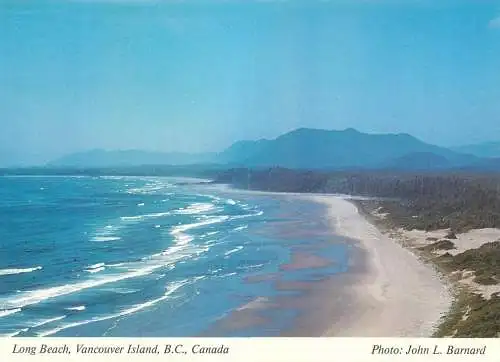 Postcard Canada Long Beach Vancouver Island B.C. John L. Barnard photo