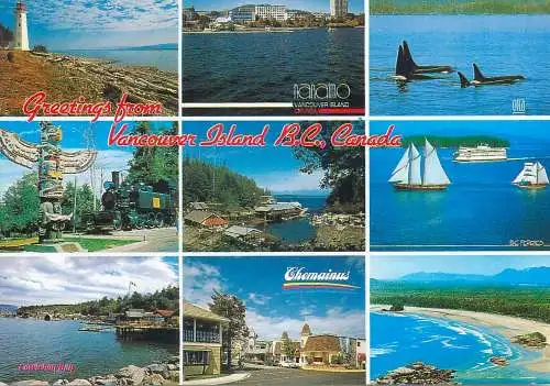 Postcard Canada Vancouver Island B.C.  multi view