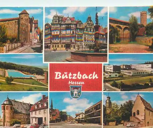 Postcard Germany Butzbach multi view