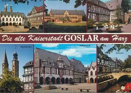 Postcard Germany Goslar am Harz Alte Kaiserstadt multi view