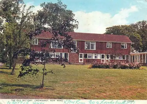 Postcard England East Sussex Crowhurst Old Rectory New Wing