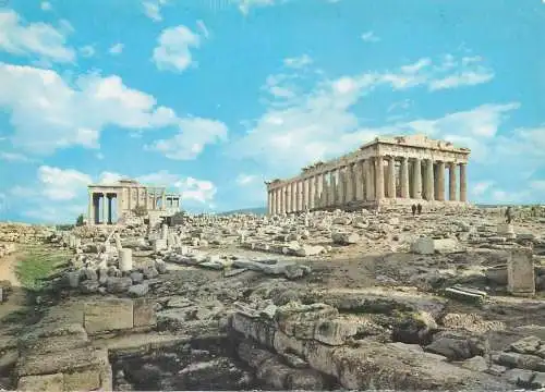 Postcard Greece Athens The Parthenon and the Erectheum