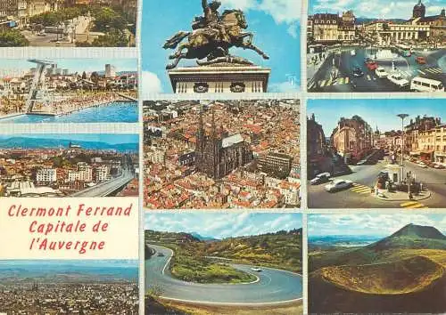 Postcard France Puy-de-Dôme > Clermont Ferrand capitale de l'Auvergne 1985