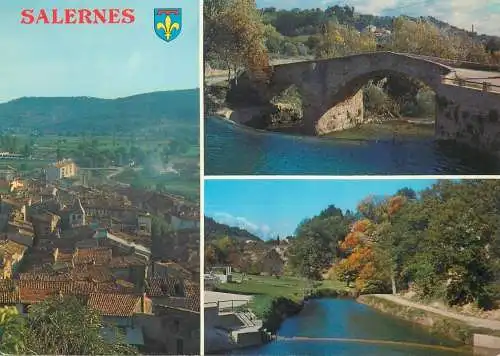 Postcard France France Haut Var Salernes le pont romain 1985