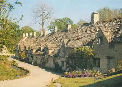 Postcard England Bibury Cotswolds Arlington Row