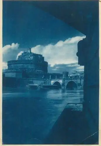 Postcard Italy Rome Castel Sant Angelo 1934