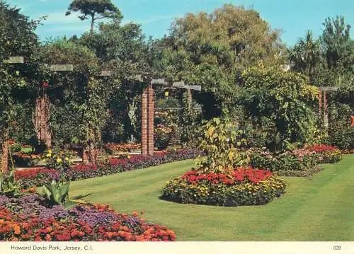 Postcard UK Channel Islands Jersey Howard Davis Park