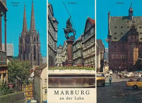 Postcard Germany Marburg an der Lahn