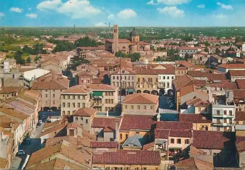 Postcard Italy Este rooftop panorama