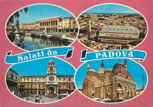 Postcard Italy Padova multi view