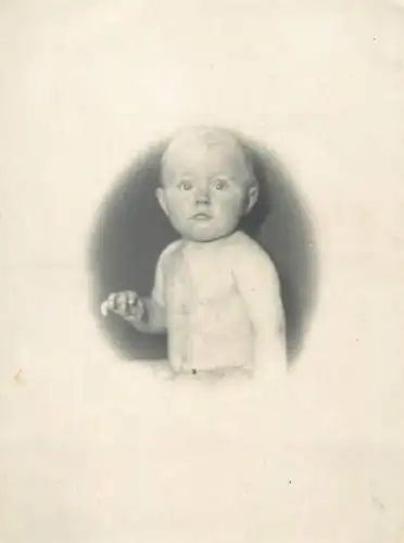 Photo ca. 9 x 12 cm social history baby bebe