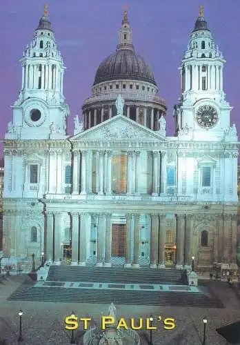 Postcard England London St Paul's Cathedral