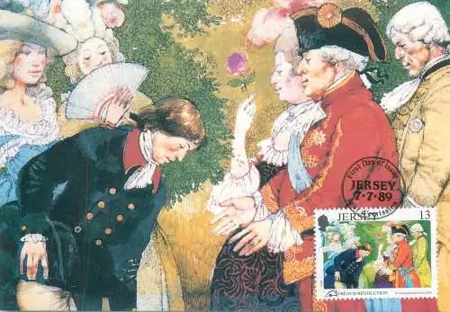 Bicentenary of the French Revolution - D`Auvergne meets Louis XVI Jersey 1989