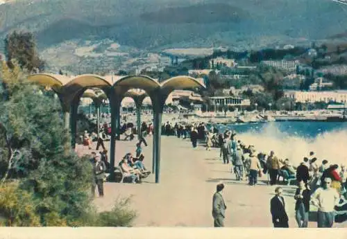 Postcard  Ukraine Yalta