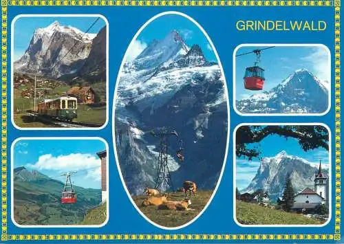 Postcard Switzerland Grindelwald multi view