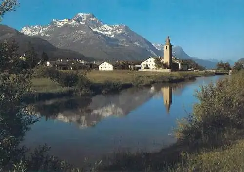 Postcard Switzerland Sils-Baselgia Piz La Margna