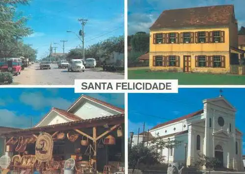 Postcard Brazil Curtiba Parana Santa Felicidade multi view