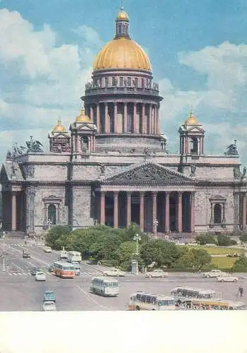 Post card Russia St Petersburg St Isaac's Cathedral