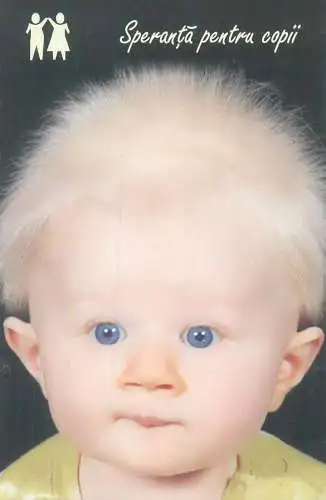 2014 calendar Postcard children funny face blue-eyed little boy