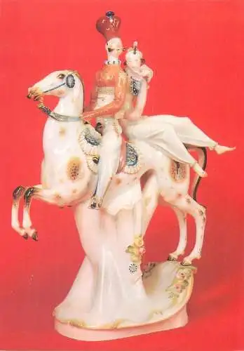 Fine Arts Postcard Gruppe Entführung Porzellan-Manufaktur Meissen P. Scheurich