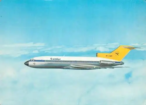 Postcard Condor Europa-Jet Boeing airplane