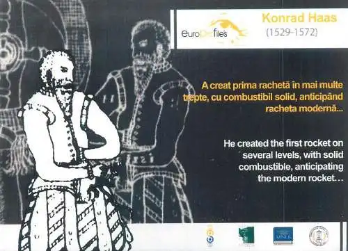 Postcard Konrad Haas inventor