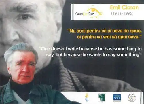 Postcard Romanian writer Emil Cioran