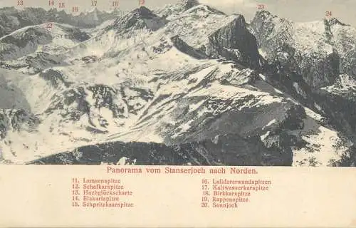 Stanser Joch mountain peaks