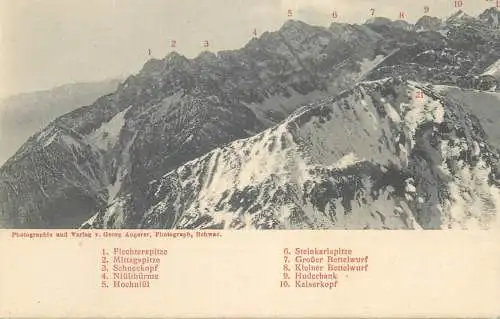 Stanser Joch mountain peaks