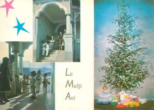 Post card Holiday cheer Romanian customs and traditions multi view