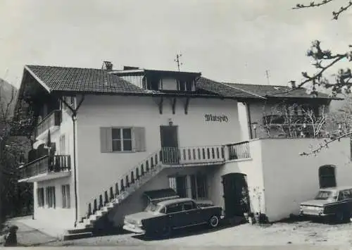 Hotel pension Meran Merano Mutspitz Bozen Italia 1964 automobiles