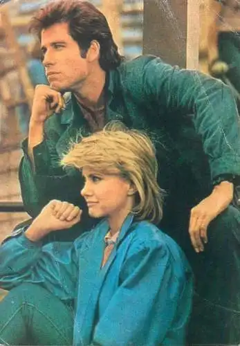 Postcard Olivia Newton-John & John Travolta