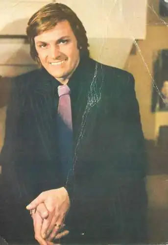 Postcard Romanian Actor Florin Piersic