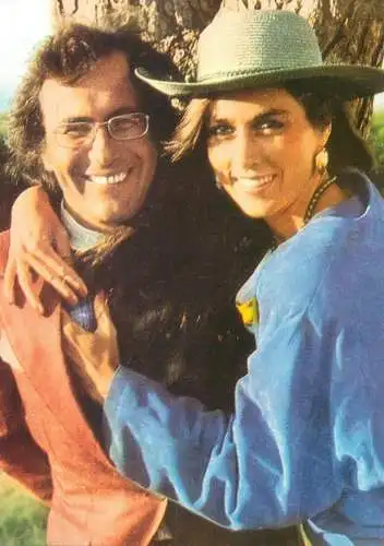Postcard Romina Power and Romina Power si Al Bano