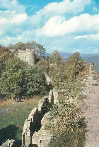 Postcard France Alsace Chateau Le Hohlandsbourg ruins historical landmark