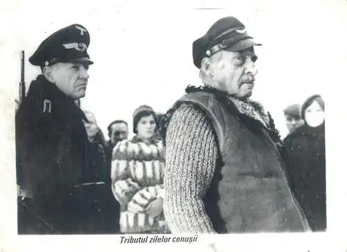 Cinema history film actors movie scene photo ca. 12 x 17 cm Romania dark days tribute