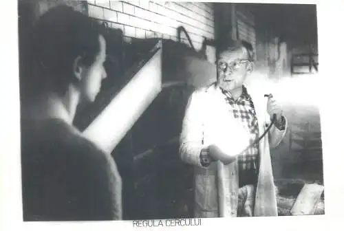 Cinema history film actors movie scene photo ca. 12 x 17 cm Romania the circle rule