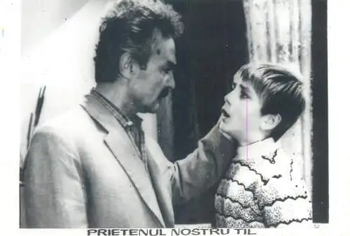 Cinema history film actors movie scene photo ca. 12 x 17 cm Romania Our friend Til